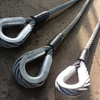 Eslinga de cable con virola de acero prensada